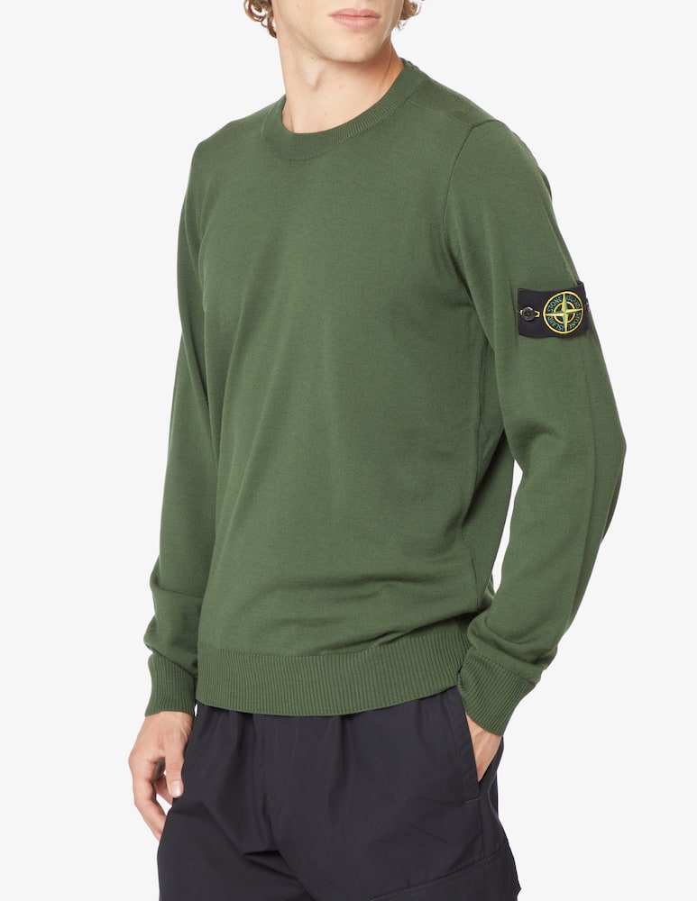 rinascente Stone Island Merino wool roundneck sweater - Green