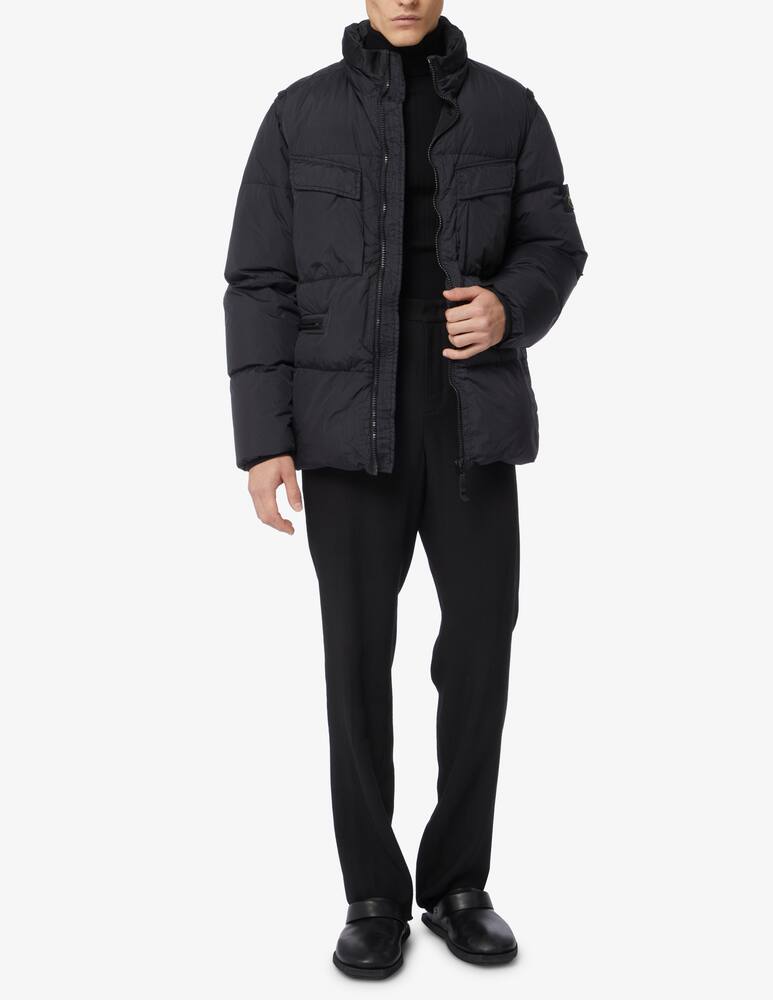 rinascente Stone Island Field crinkle jacket - Black