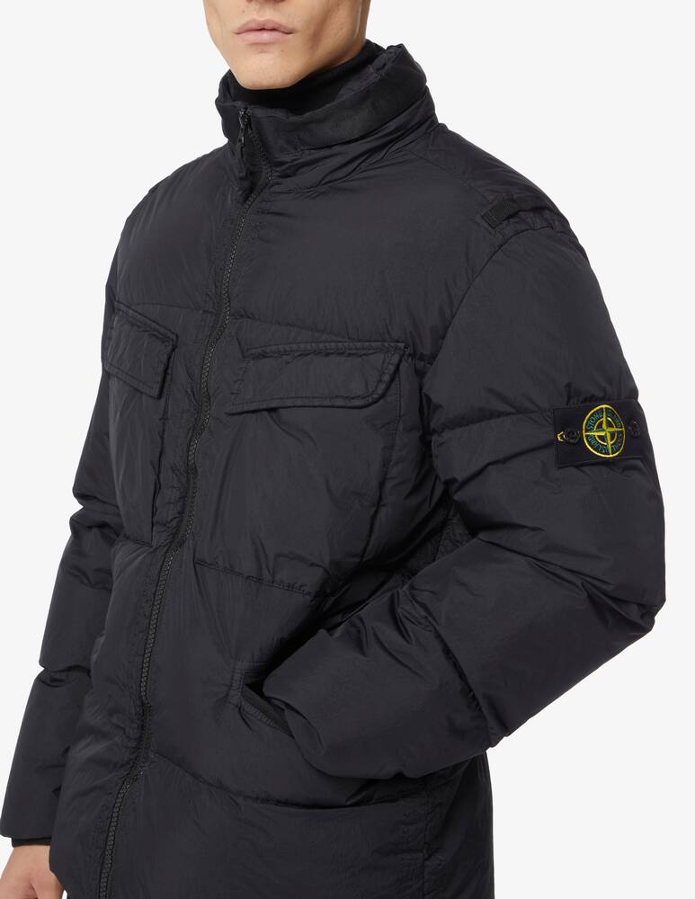 rinascente Stone Island Field crinkle jacket - Black
