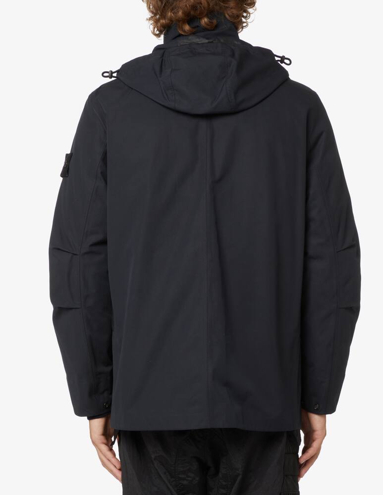 rinascente Stone Island Giacca field ghost con cappuccio - Nero