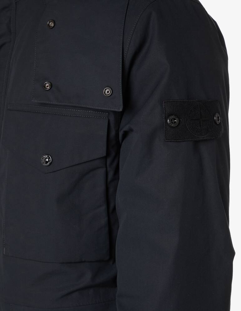 rinascente Stone Island Giacca field ghost con cappuccio - Nero