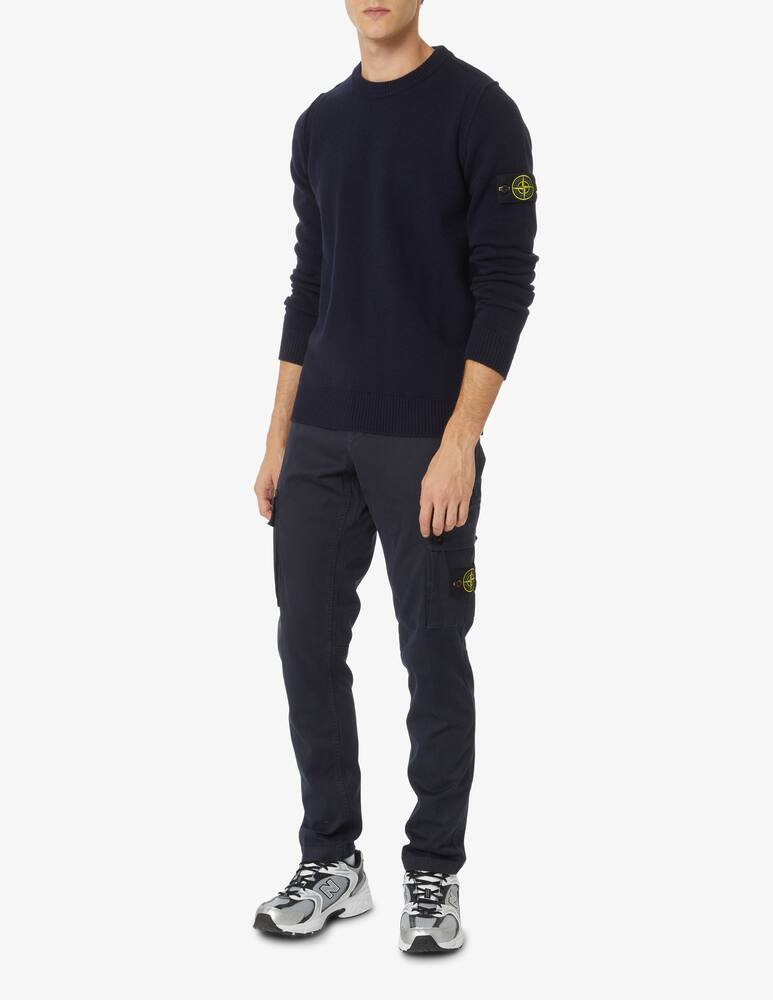 rinascente Stone Island Maglia girocollo in lana - Blu