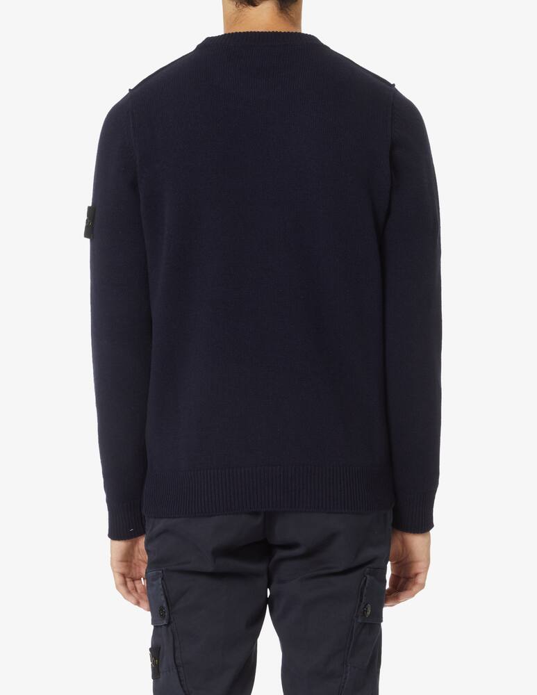 rinascente Stone Island Maglia girocollo in lana - Blu