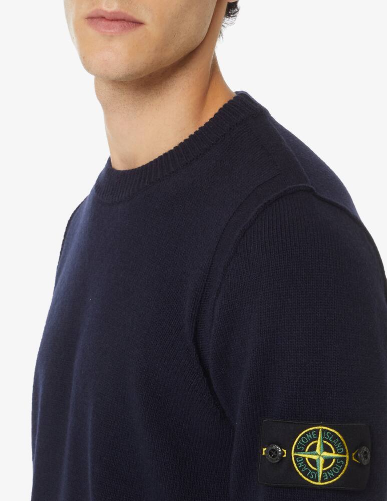 rinascente Stone Island Maglia girocollo in lana - Blu