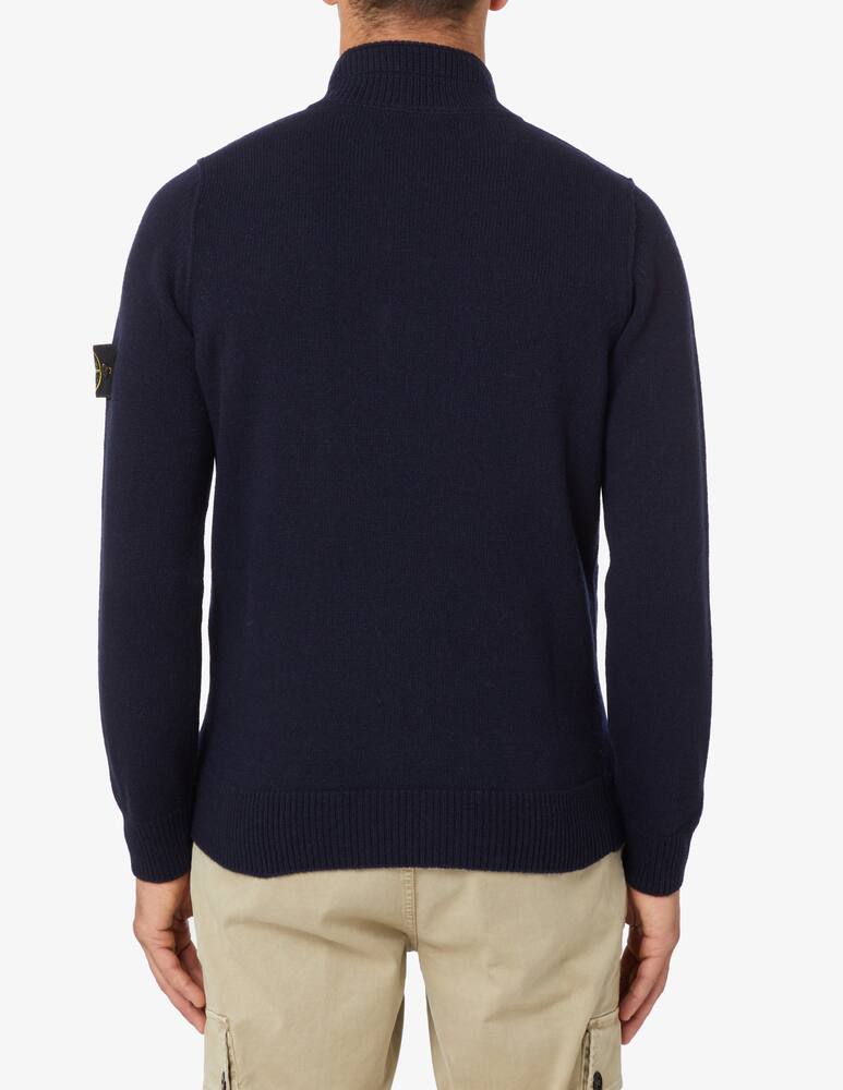 rinascente Stone Island Buttons wool polo - Blue