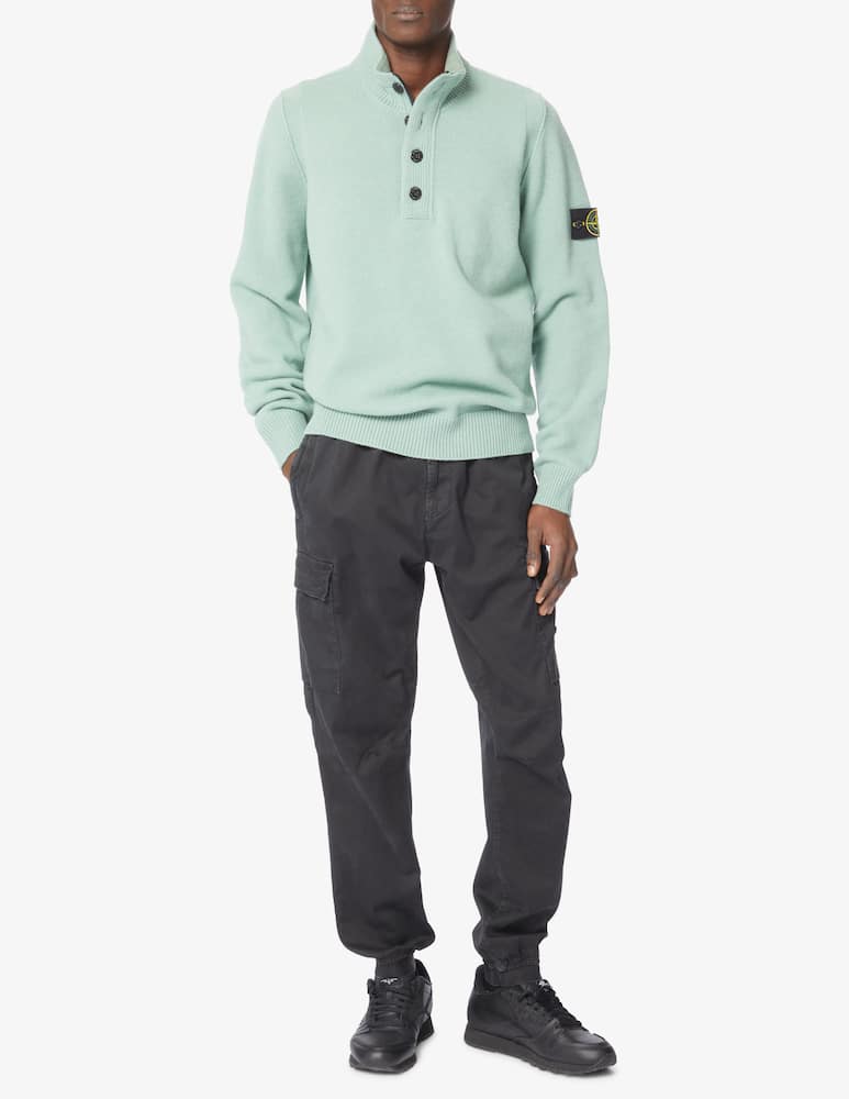 rinascente Stone Island Polo con bottoni in lana - Verde