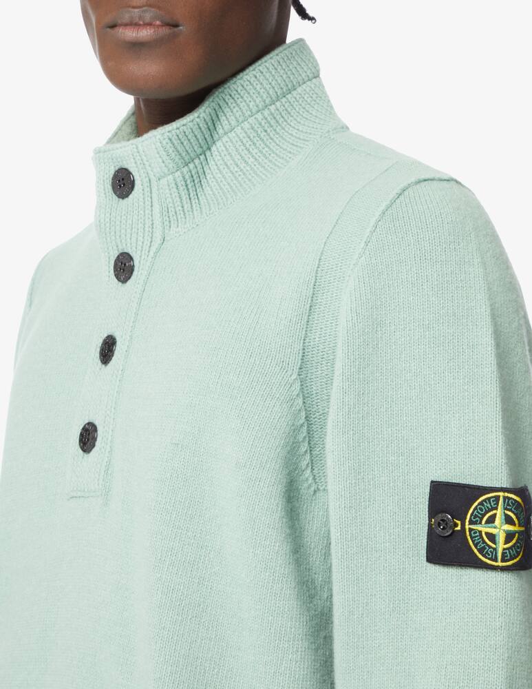rinascente Stone Island Polo con bottoni in lana - Verde