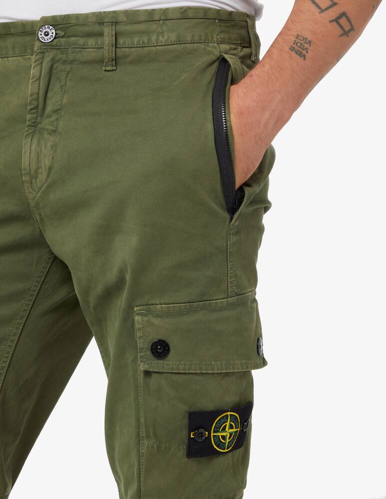 rinascente Stone Island Pantalone cargo twill - Verde