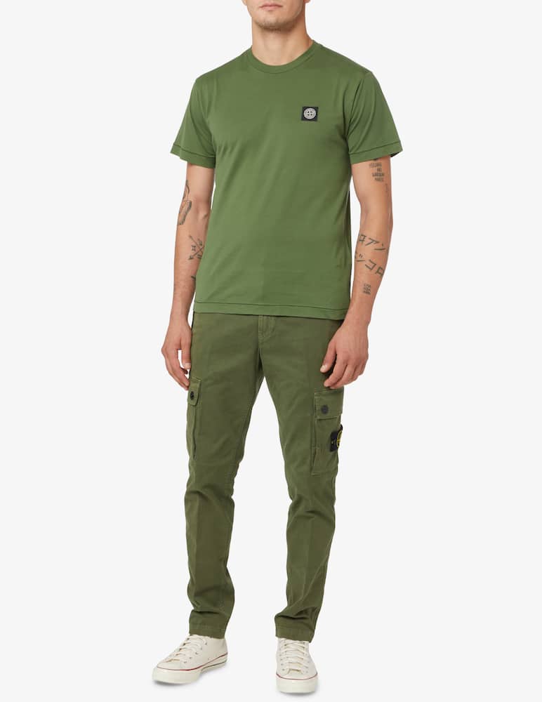 rinascente Stone Island Maglietta manica corta con patch - Verde