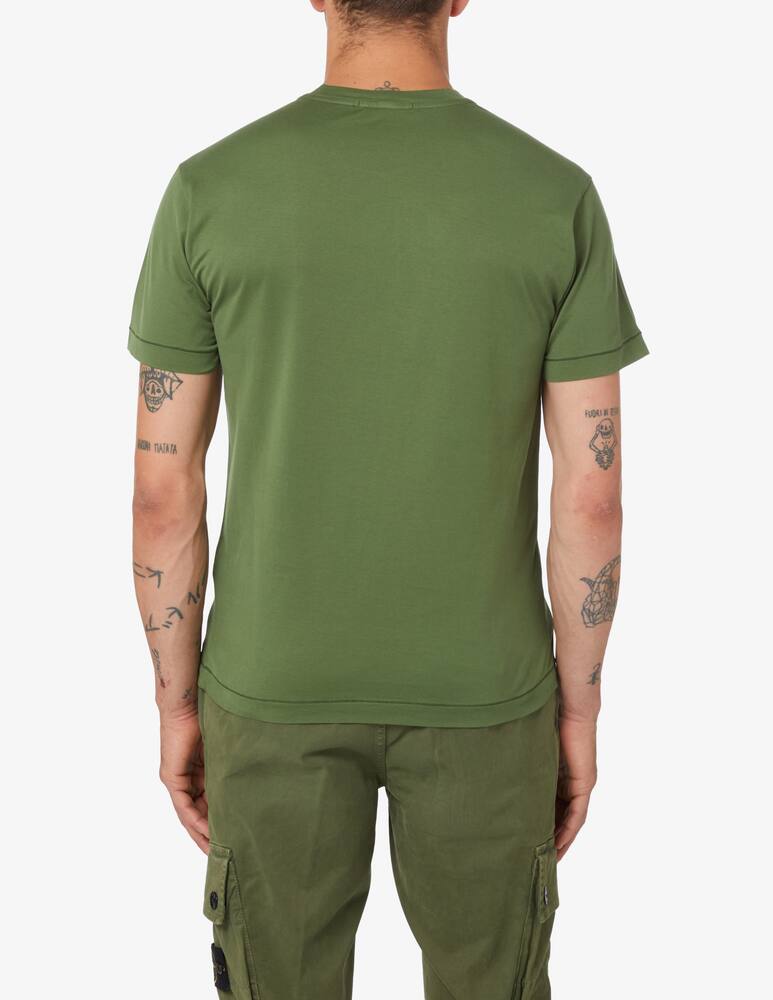 rinascente Stone Island Maglietta manica corta con patch - Verde