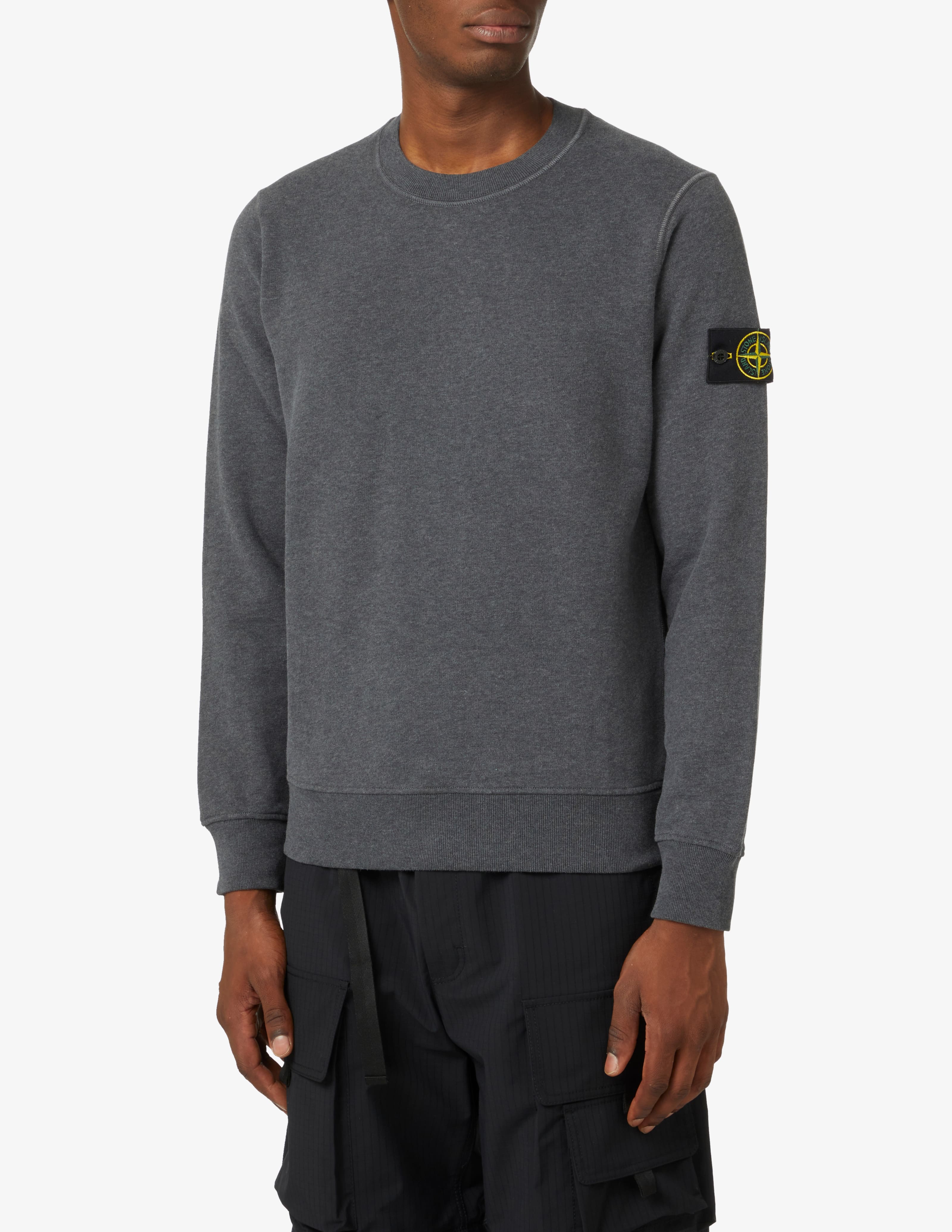 Stone Island Felpa girocollo con logo 801660542 main image 1