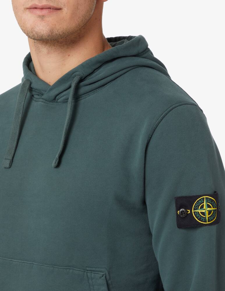 Stone Island Felpa con cappuccio canguro - Verde - immagine 4 Stone Island Felpa con cappuccio canguro - Verde - immagine 4