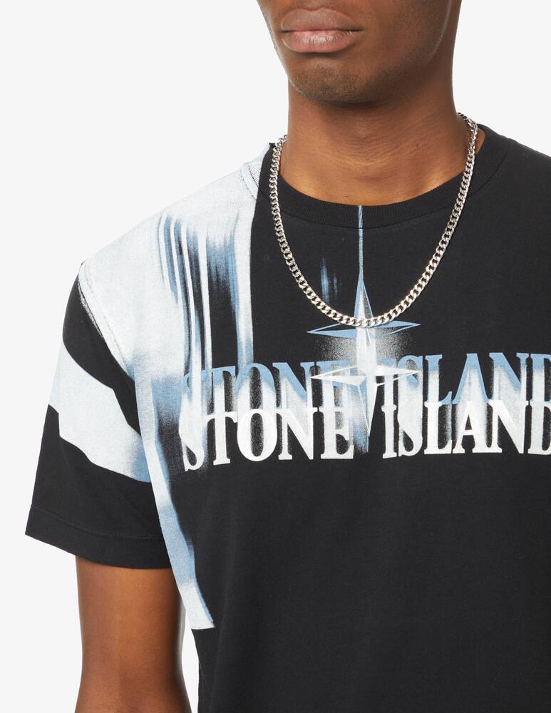 rinascente Stone Island Maglietta manica corta con logo  - Nero