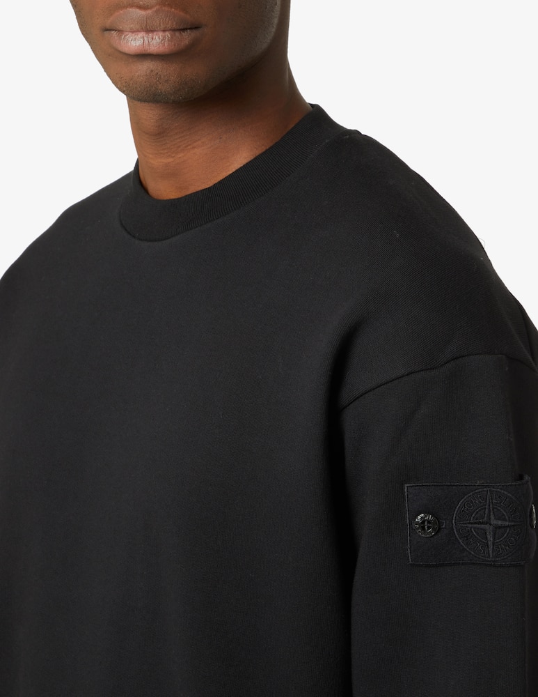 rinascente Stone Island Felpa girocollo ghost - Nero