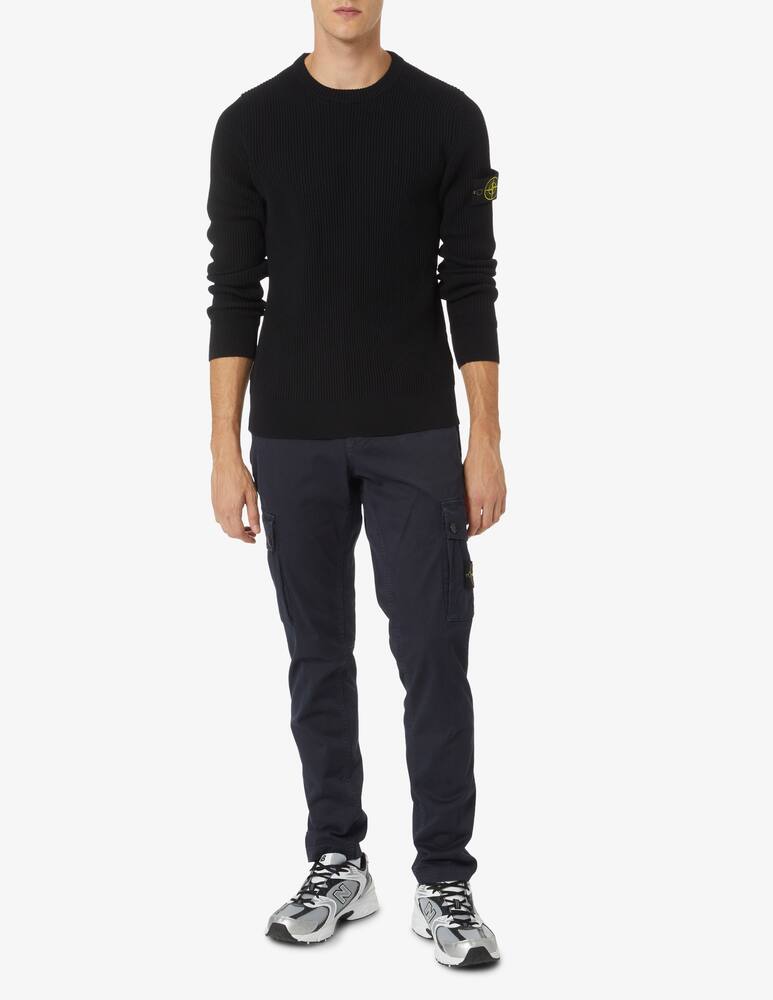 rinascente Stone Island Ribbed roundneck sweater - Black
