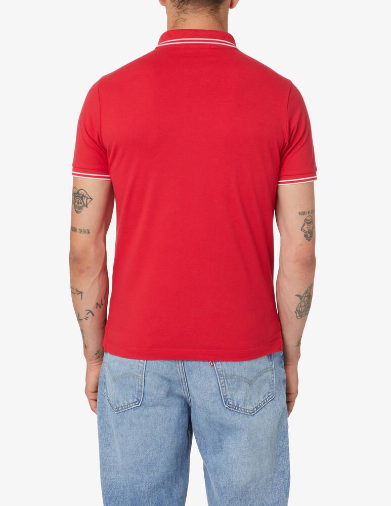 rinascente Stone Island Piquet short sleeve polo - Red