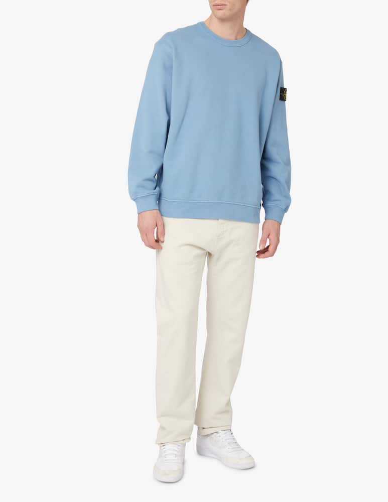 rinascente Stone Island Back new logo roundneck sweater - Light blue