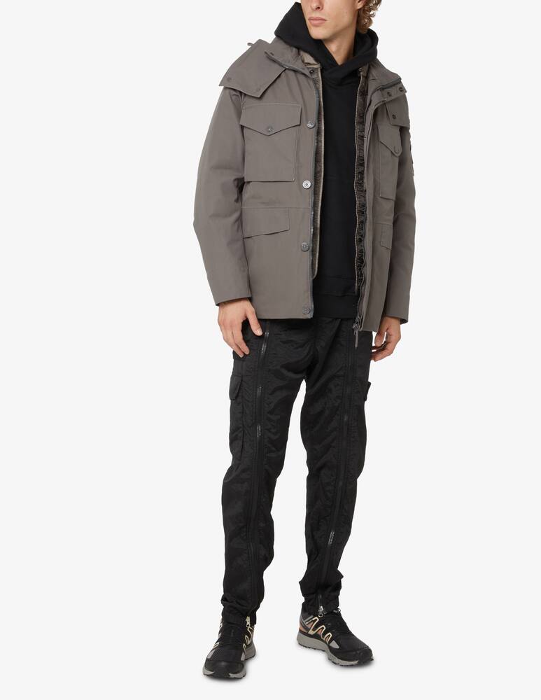 rinascente Stone Island Giacca field ghost con cappuccio - Grigio