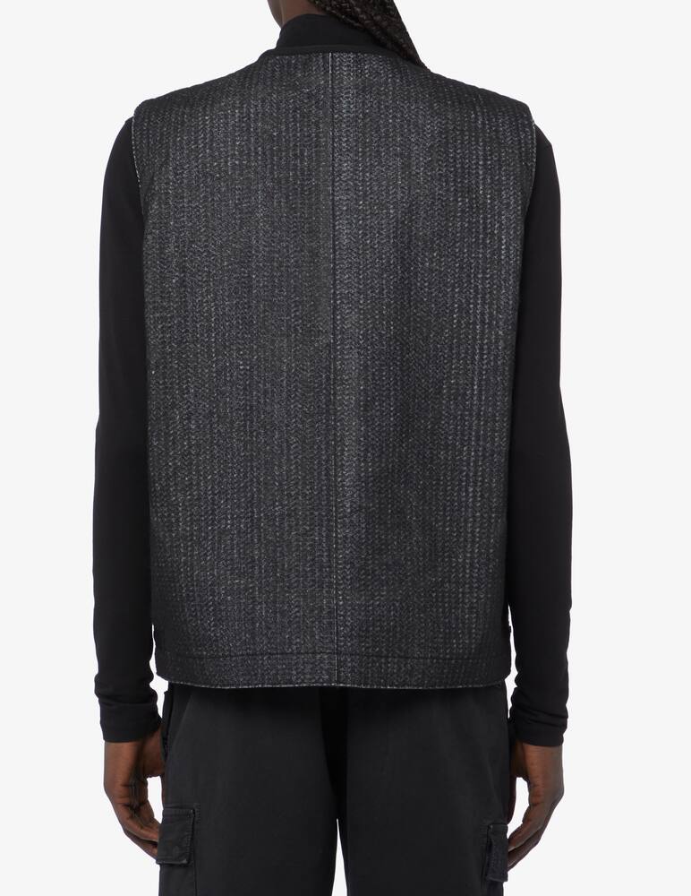 rinascente Stone Island Smanicato in panno reflective adv - Nero