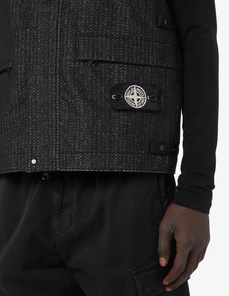 rinascente Stone Island Smanicato in panno reflective adv - Nero