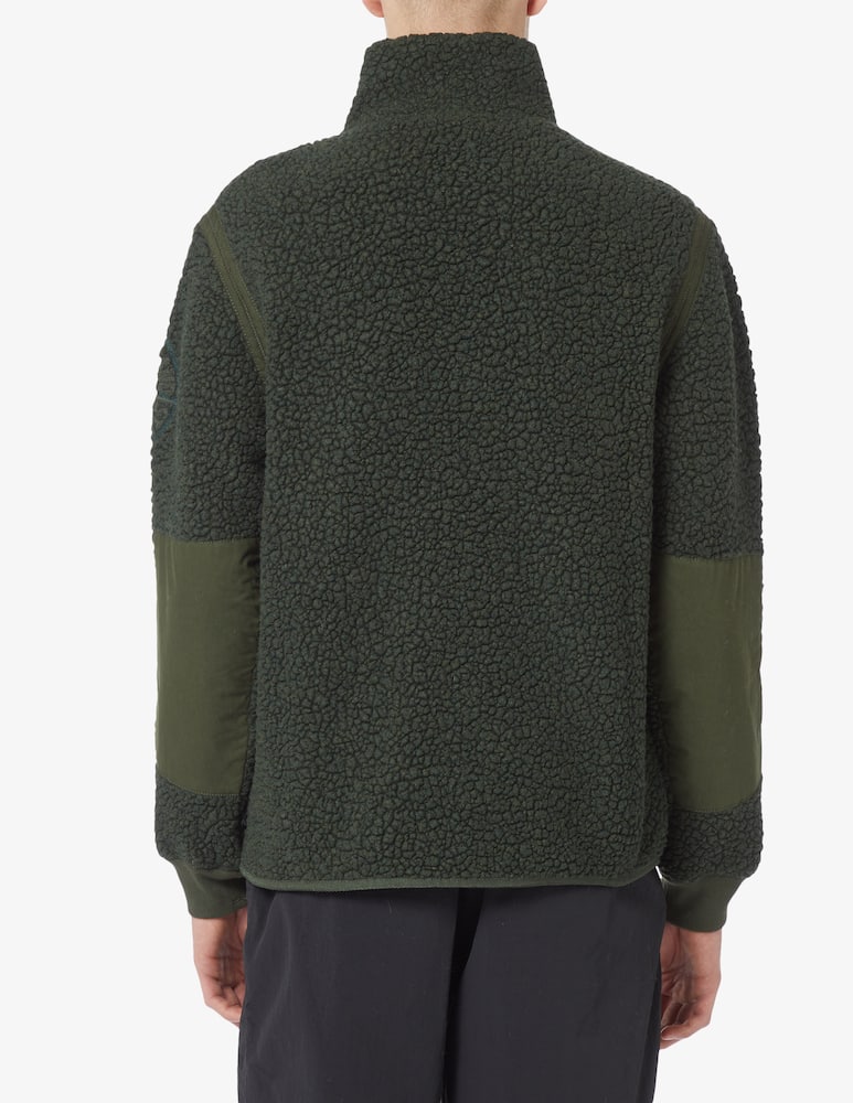 rinascente Stone Island Teddy fzip logo sweater - Green