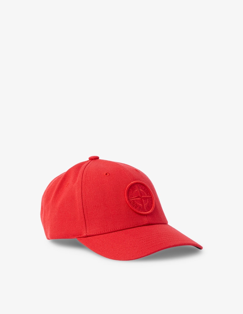 rinascente Stone Island Cappello da baseball con logo - Rosso