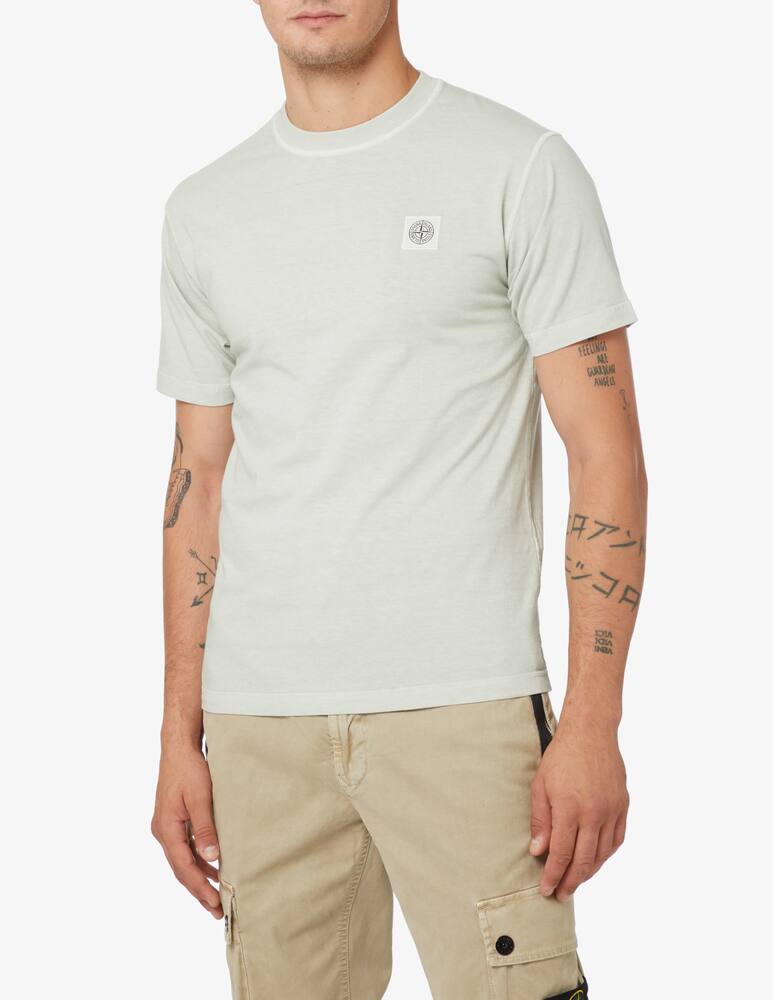 rinascente Stone Island Maglietta manica corta con logo piccolo - Bianco