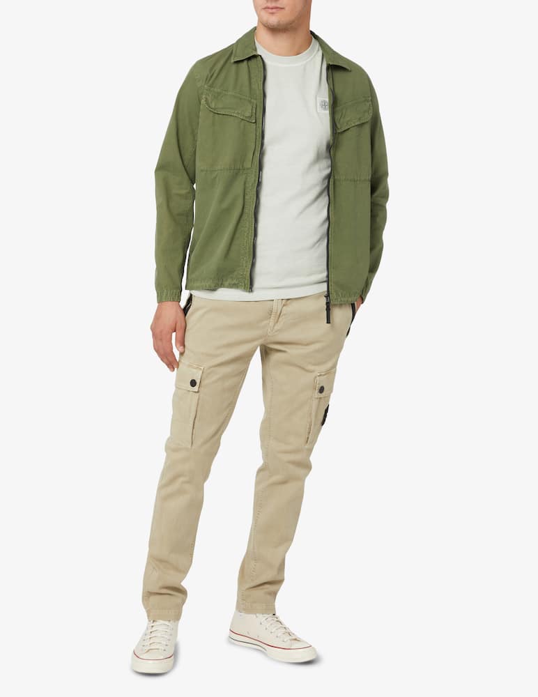 rinascente Stone Island Maglietta manica corta con logo piccolo - Bianco