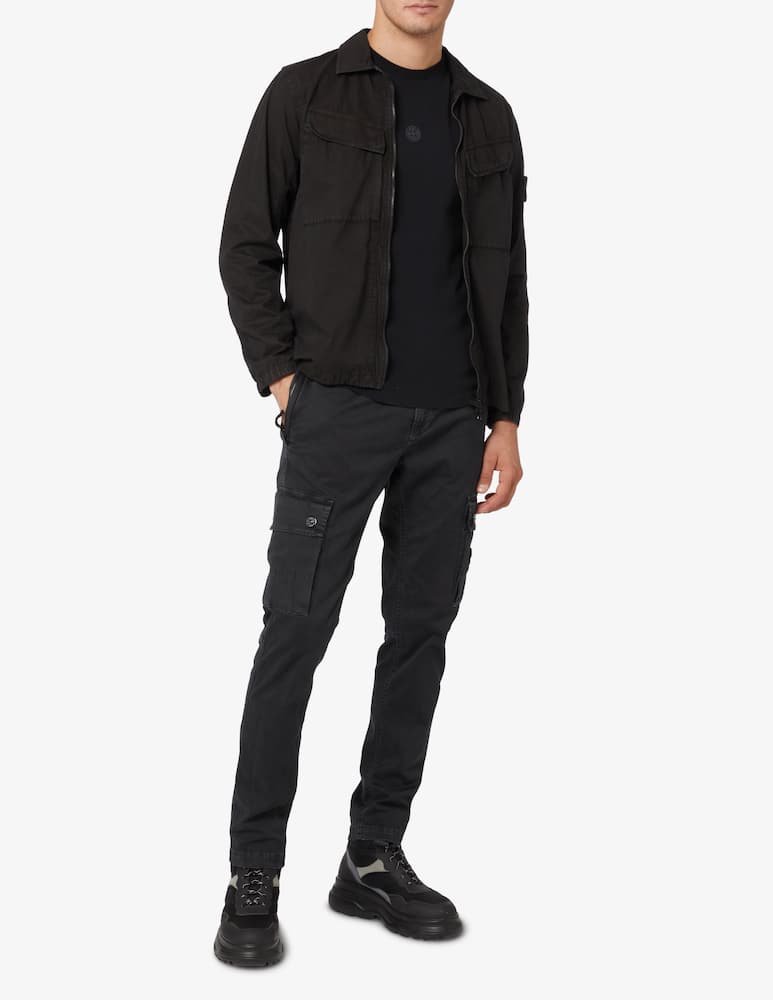 rinascente Stone Island T-shirt with logo on the back - Black