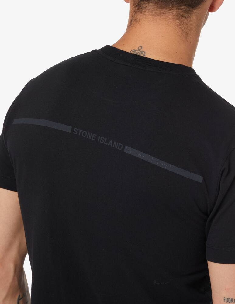 rinascente Stone Island T-shirt with logo on the back - Black