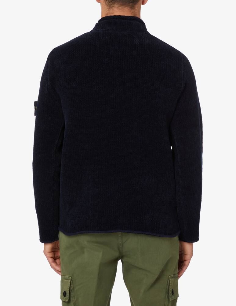 rinascente Stone Island Maglia girocollo in ciniglia cotone - Blu