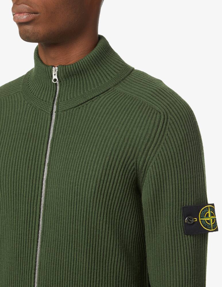 rinascente Stone Island Maglia fzip costa inglese - Verde
