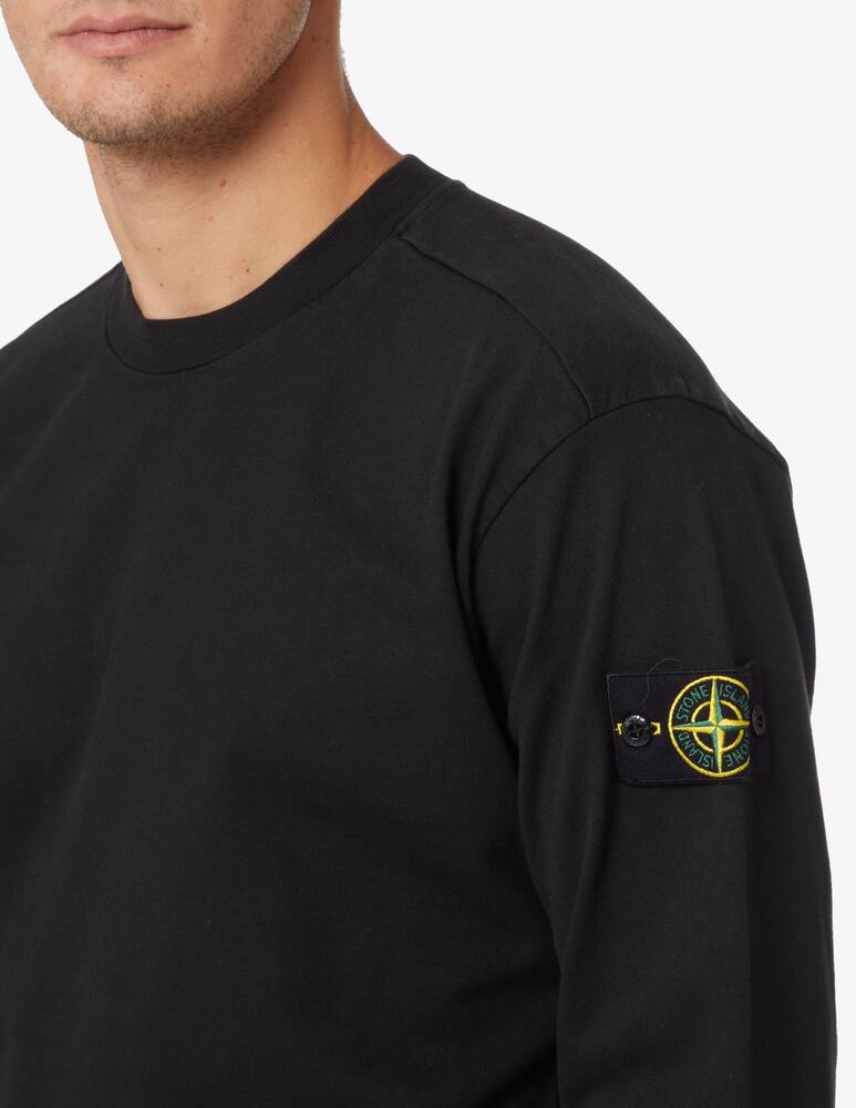 Stone Island Light crew-neck sweatshirt - Black - picture 4 Stone Island Light crew-neck sweatshirt - Black - picture 4