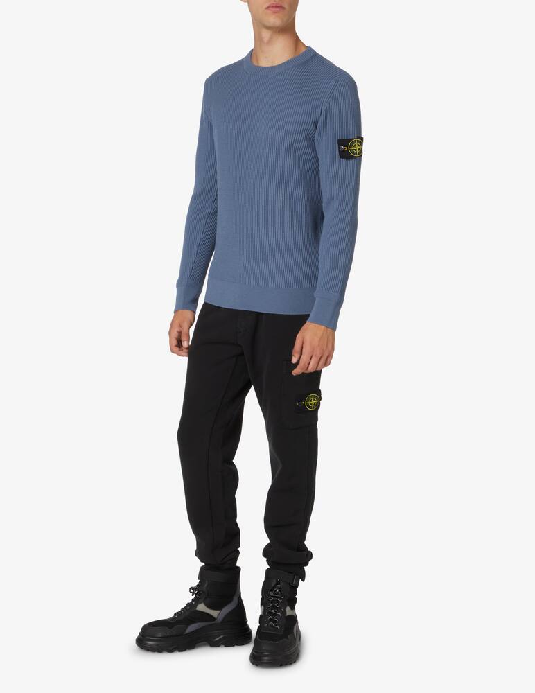 rinascente Stone Island Ribbed roundneck sweater - Blue