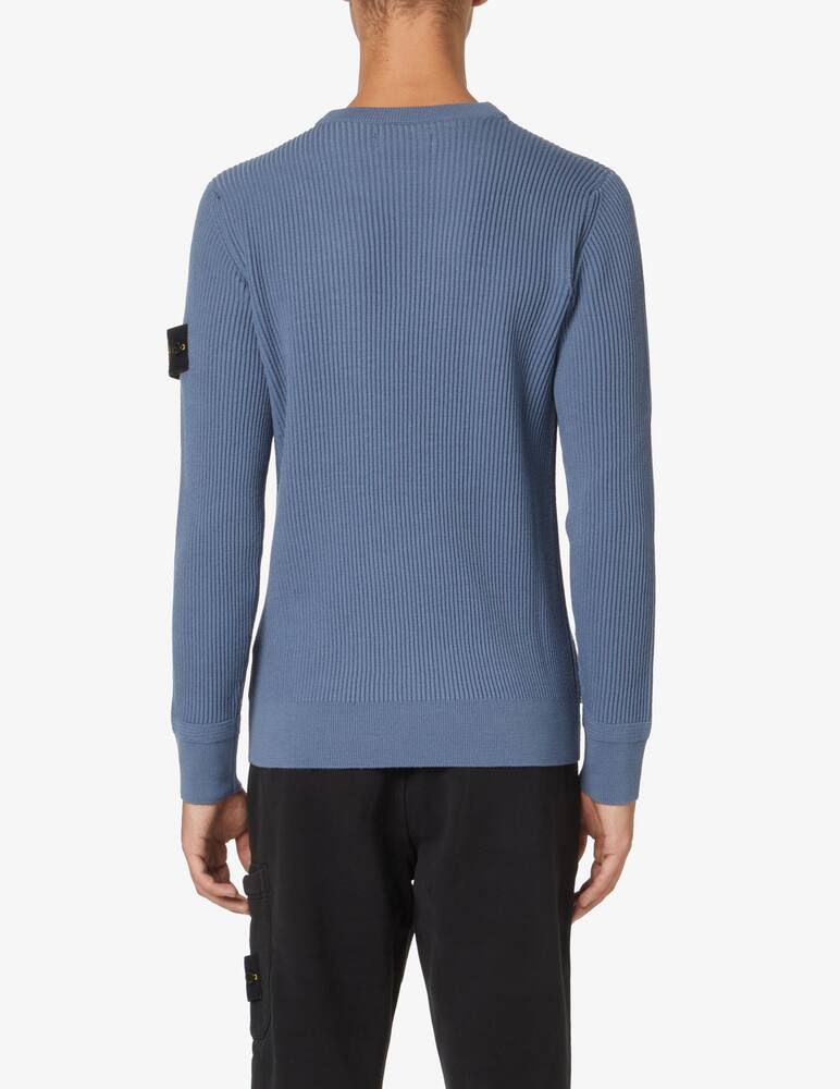 rinascente Stone Island Ribbed roundneck sweater - Blue