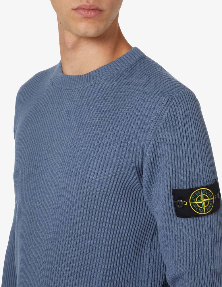 rinascente Stone Island Ribbed roundneck sweater - Blue