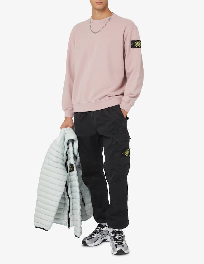 Stone Island Back new logo roundneck sweater - Pink - picture 2 Stone Island Back new logo roundneck sweater - Pink - picture 2