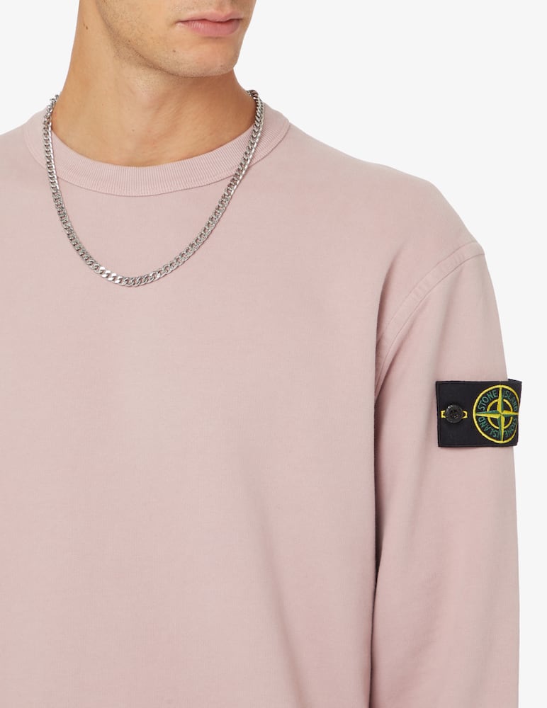 Stone Island Back new logo roundneck sweater - Pink - picture 4 Stone Island Back new logo roundneck sweater - Pink - picture 4