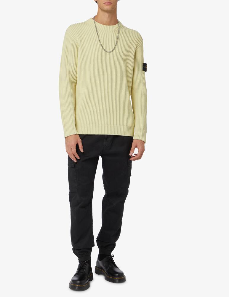 rinascente Stone Island Maglia girocollo grandecosta inglese - Beige