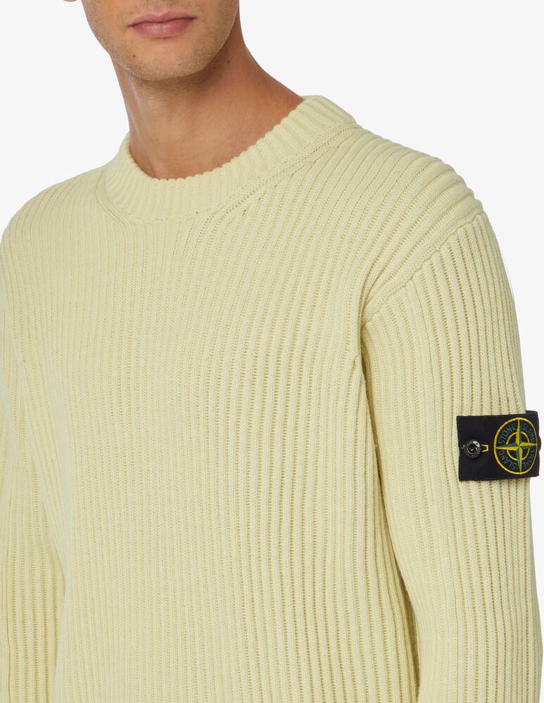 rinascente Stone Island Maglia girocollo grandecosta inglese - Beige