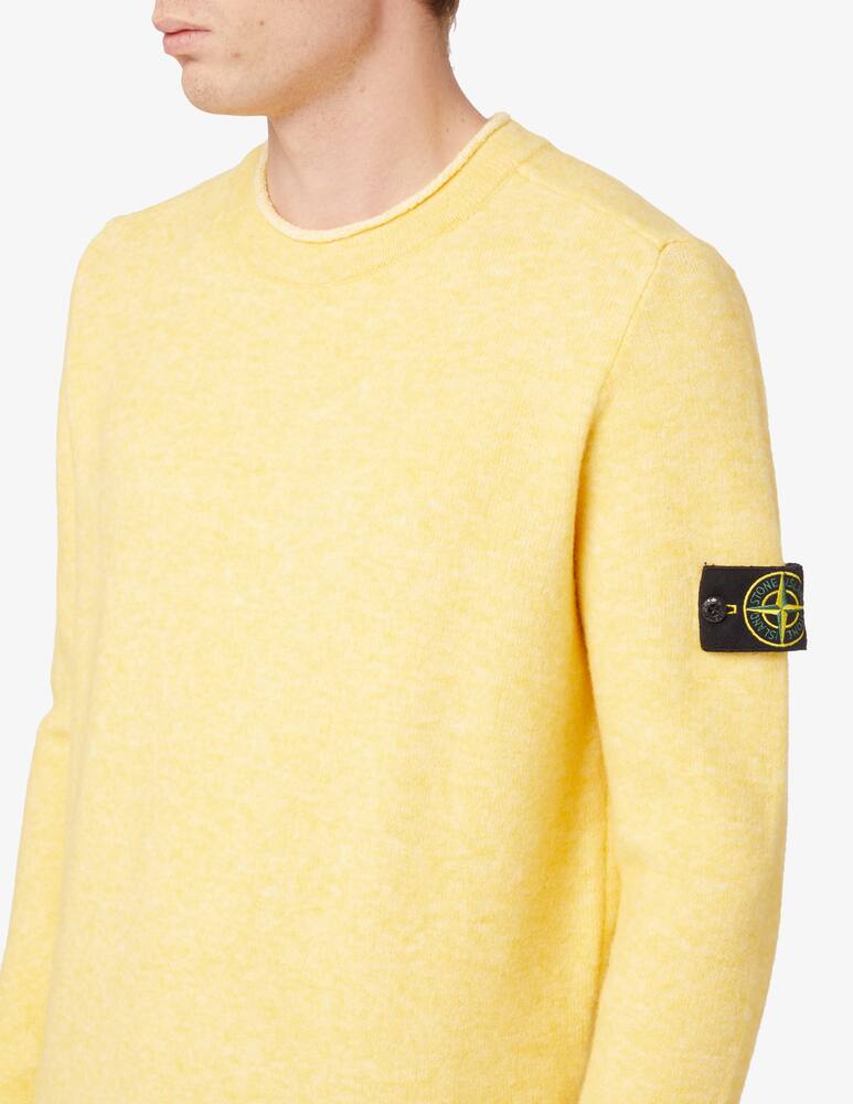 rinascente Stone Island Maglia girocollo garzata - Giallo