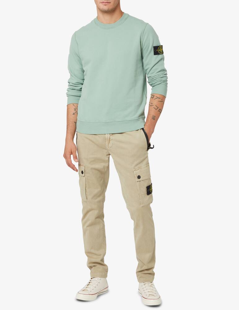 rinascente Stone Island Felpa girocollo in cotone - Verde