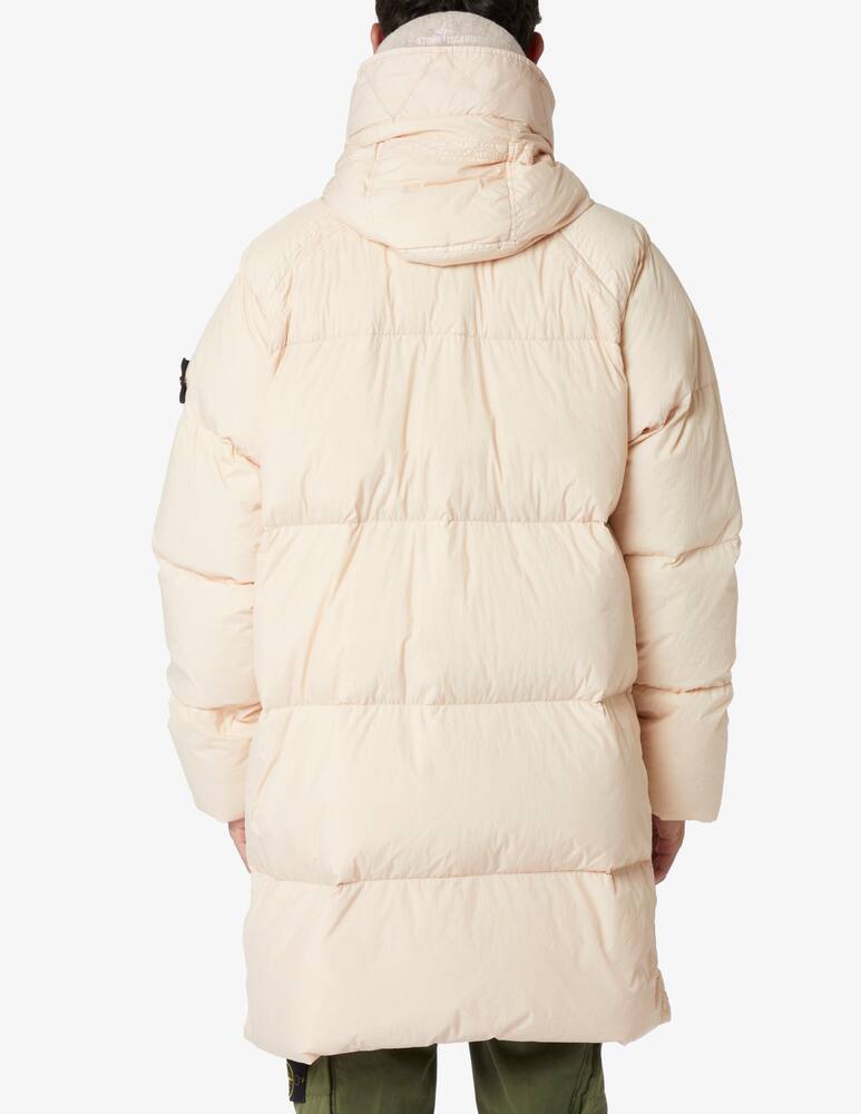 rinascente Stone Island Piumino lungo crinkle - Beige