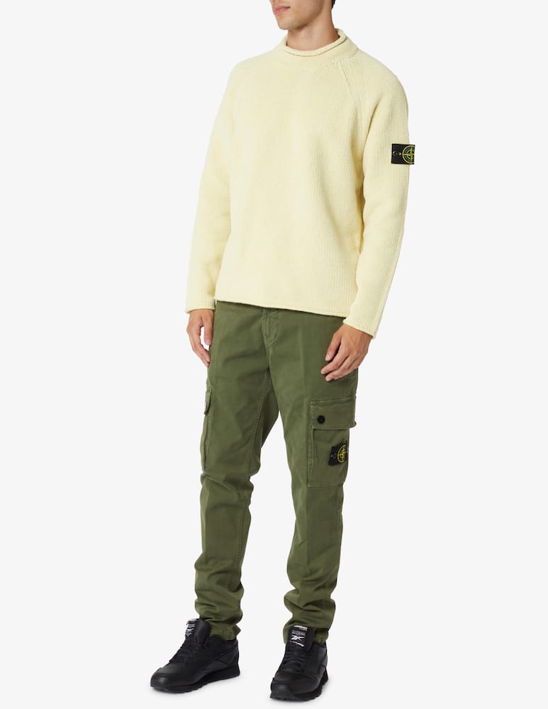 rinascente Stone Island Maglia girocollo in ciniglia cotone - Beige