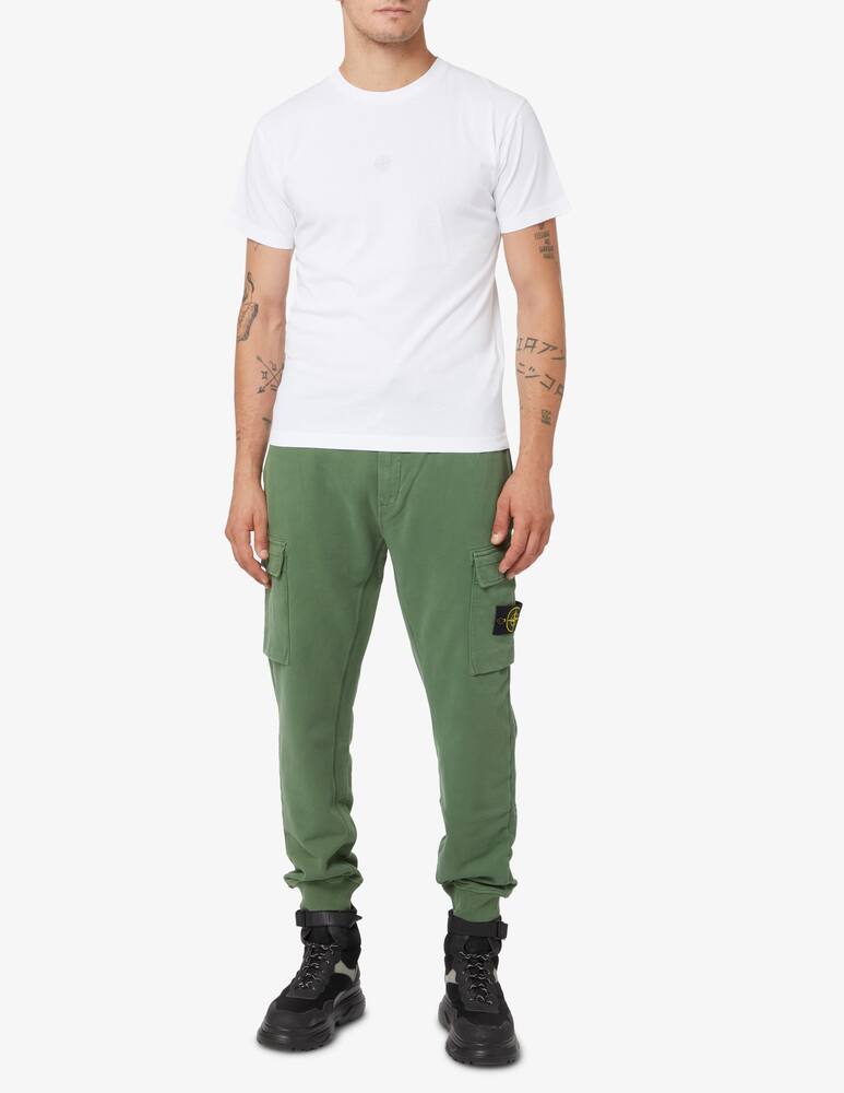 rinascente Stone Island Maglietta manica corta con logo sul retro - Bianco