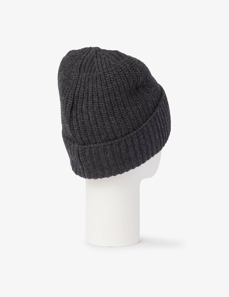 rinascente Stone Island Beanie hat in ribbed wool - Grey
