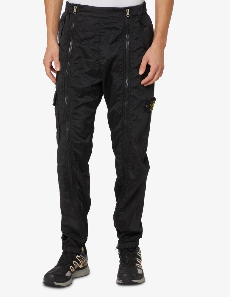 rinascente Stone Island Pantalone jogger metal in nylon - Nero