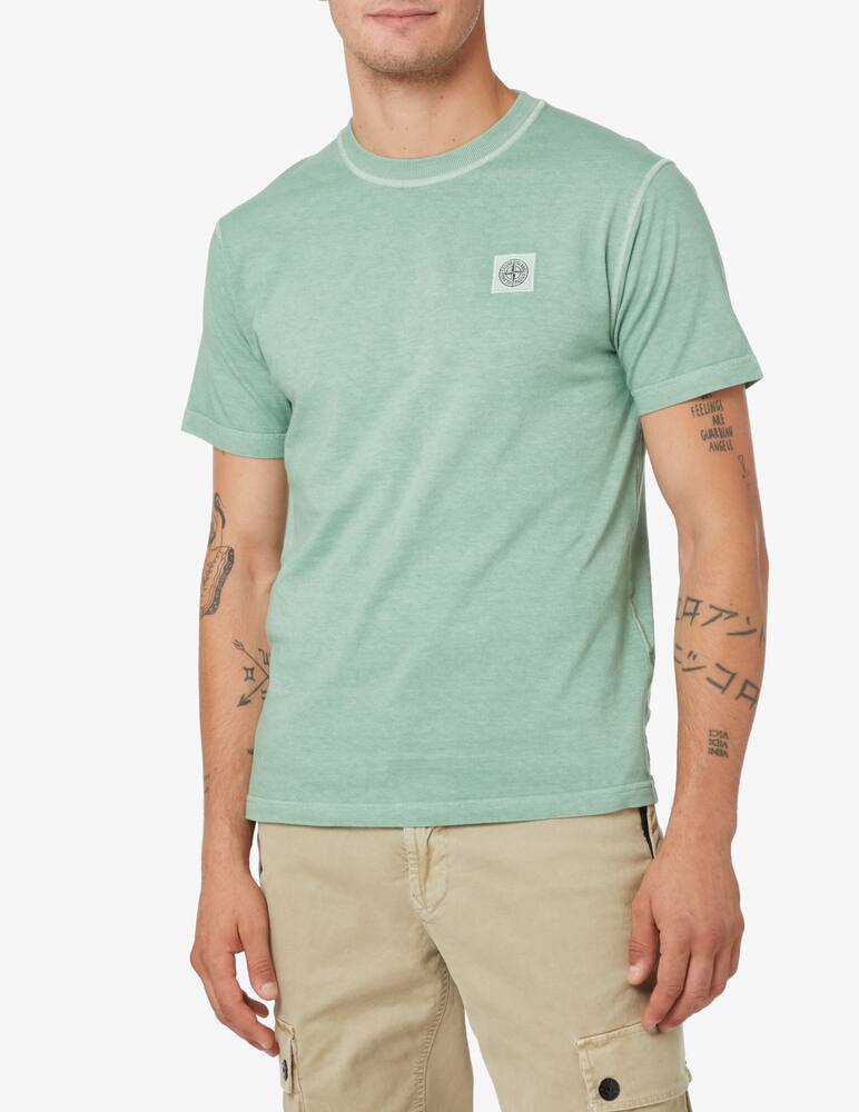 Stone Island T-shirt with small logo - Green - picture 1