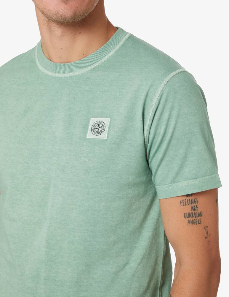 Stone Island T-shirt with small logo - Green - picture 4