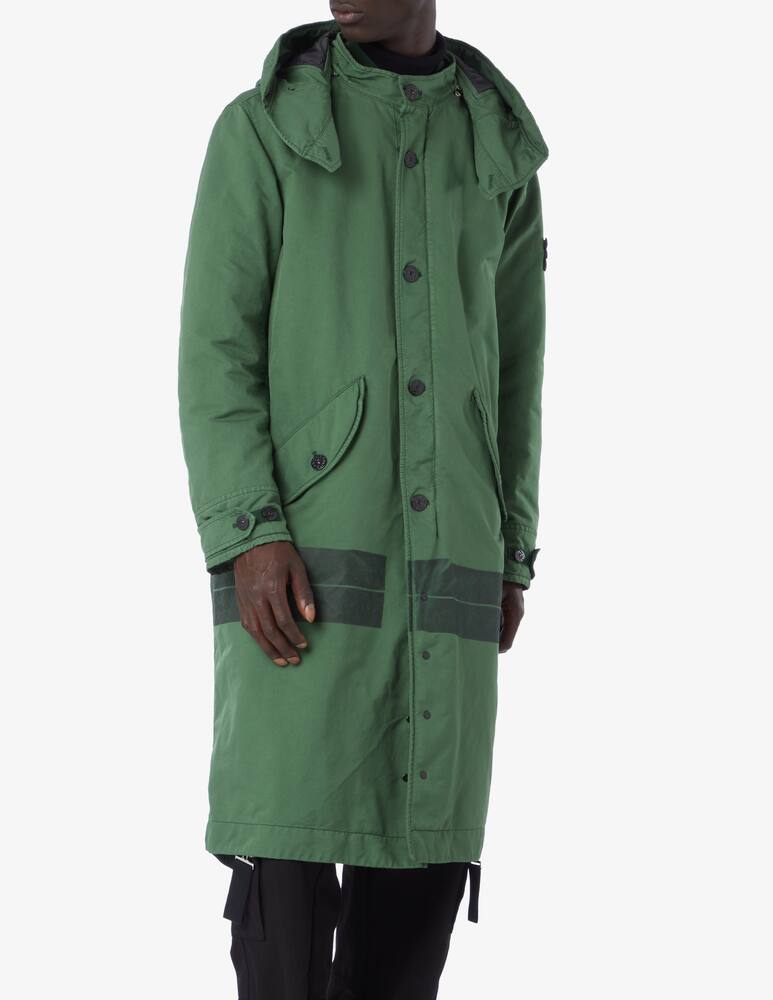 rinascente Stone Island Parka david with logo - Green